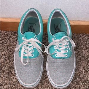 Sea Foam Polka Dot Vans